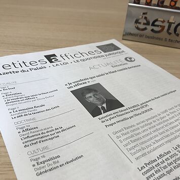 Une publication acceptée dans le quotidien juridique "Petites affiches"